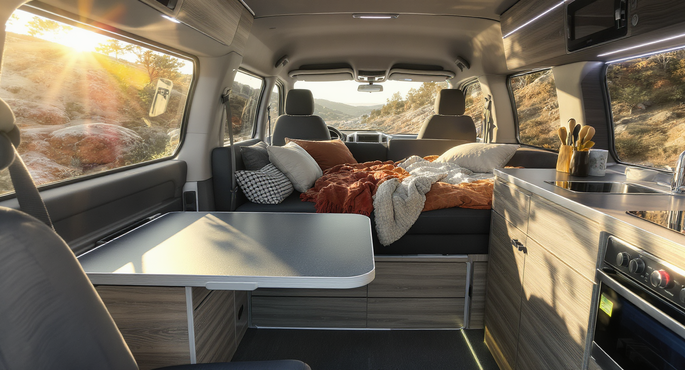 Aménagement de van avec erreurs courantes à éviter