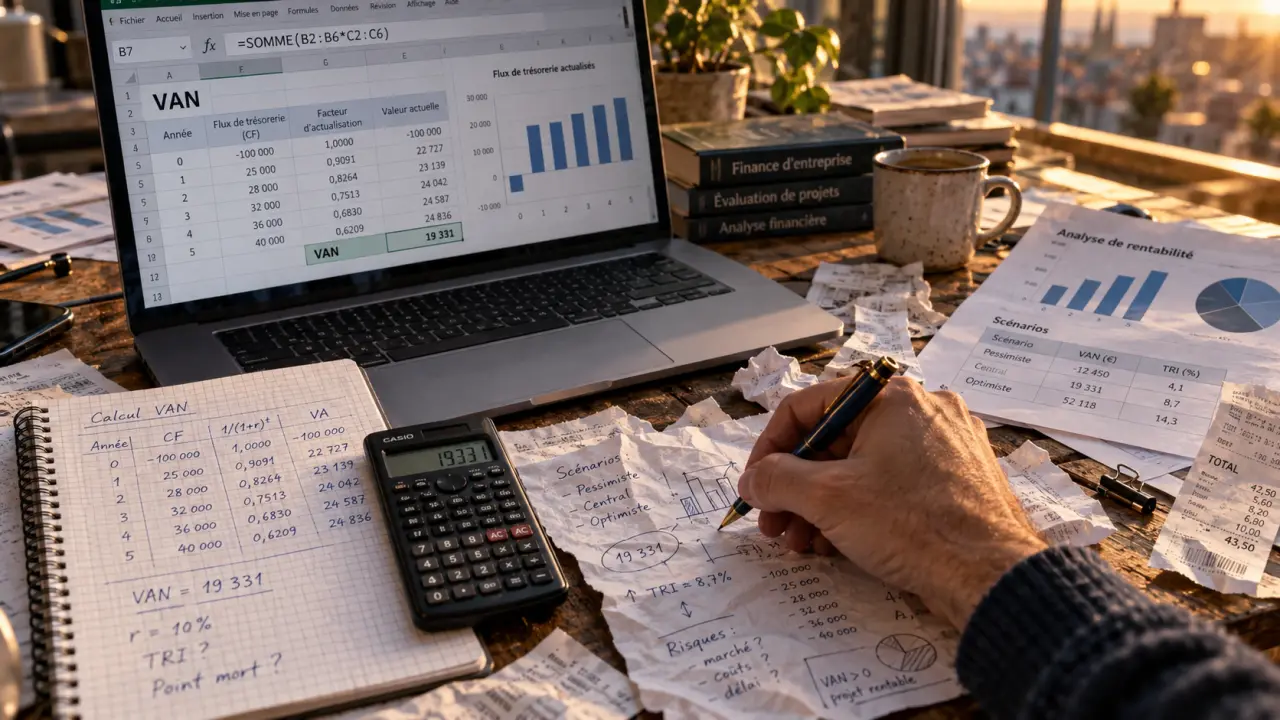 Définition VAN : VAN positive ne suffit pas, taux d’actualisation