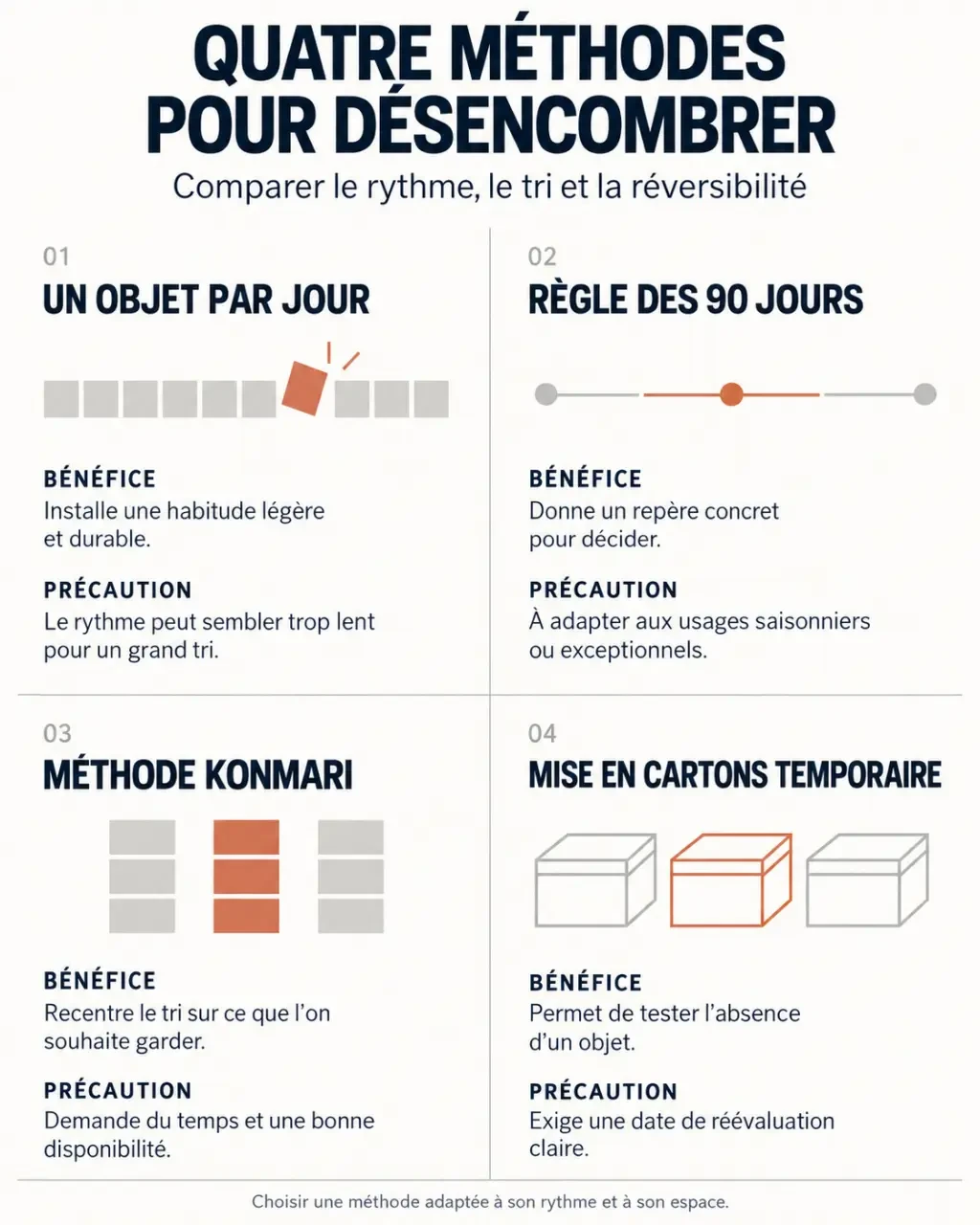 Méthodes de minimalisme mode de vie pour désencombrer son intérieur
